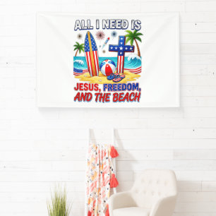 ALL I NEED IS JESUS BANNER