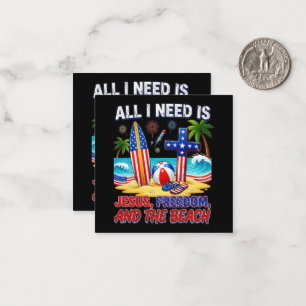 ALL I NEED IS JESUS CARD