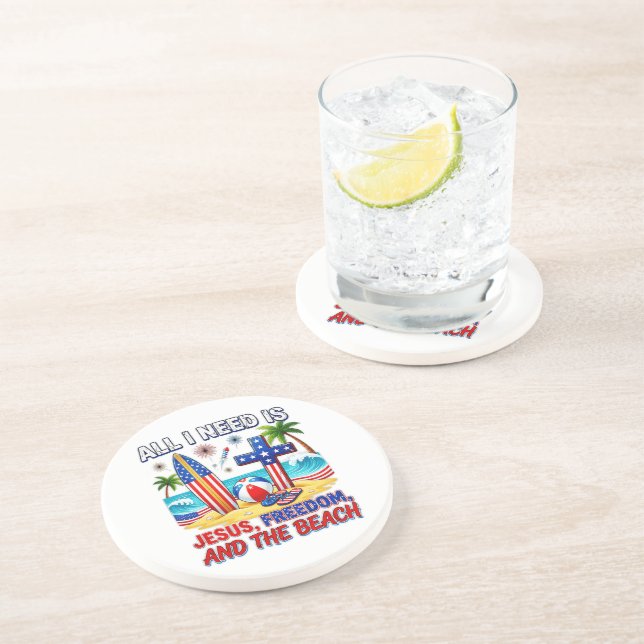 ALL I NEED IS JESUS COASTER (Side)