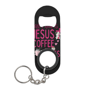 All I Need Is Jesus, Coffee, and Cats Christian Fu
