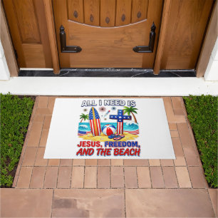 ALL I NEED IS JESUS DOORMAT