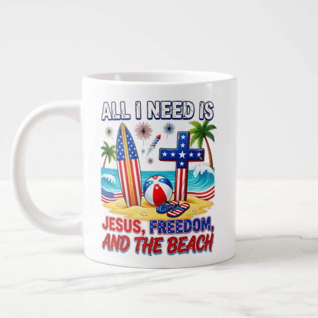 ALL I NEED IS JESUS LARGE COFFEE MUG (Left)