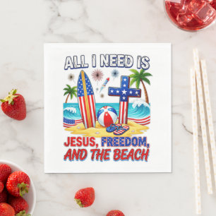 ALL I NEED IS JESUS NAPKIN