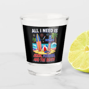 ALL I NEED IS JESUS SHOT GLASS