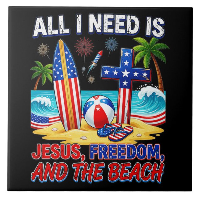 ALL I NEED IS JESUS TILE (Front)
