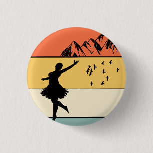 All I need is love and Highland Fling Dance gift 3 Cm Round Badge