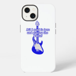 All i need is love and playing the guitar iPhone 13 case