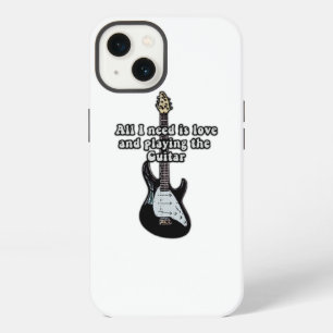All i need is love and playing the guitar. iPhone 13 case