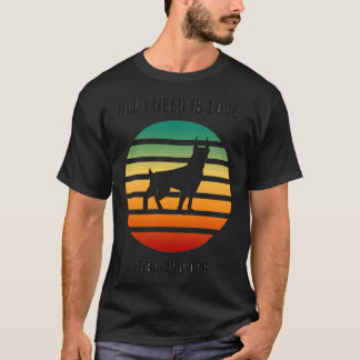 All I Need Is Love And Yoga And A Dog ; for lover  T-Shirt