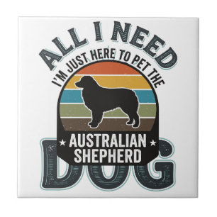 All I Need Is My Dog Vintage Engraving Dog Lover D Tile
