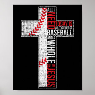 All I Need Is Sell And Jesus Christian Cross Faith Poster