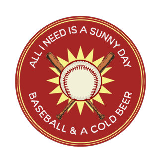All I Need is Sunny Day, Baseball, Beer T-Shirt
