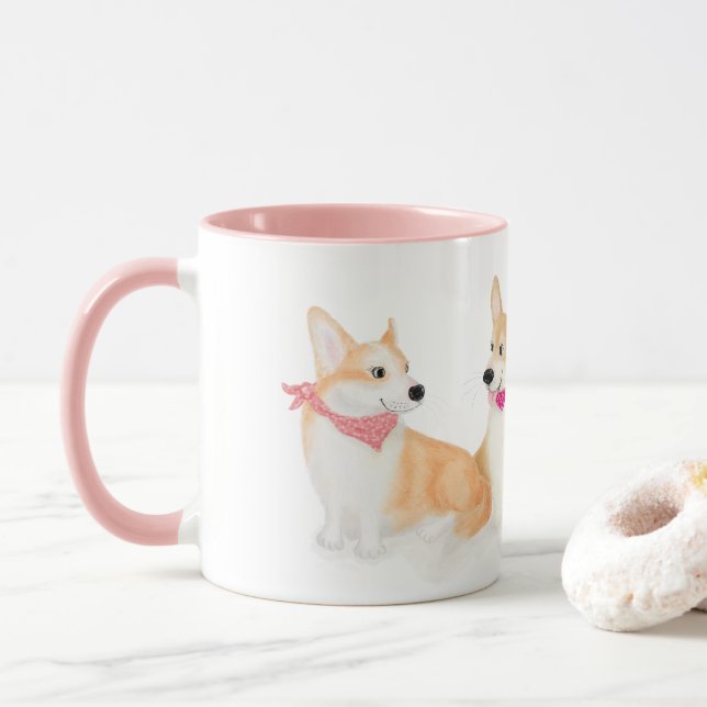 'All I need is tea and corgis' mug (With Donut)
