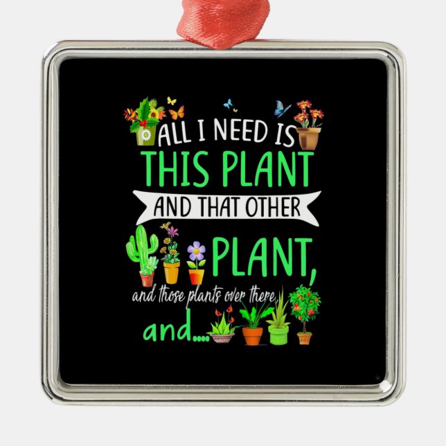 All i Need Is This Plant Metal Tree Decoration (Front)