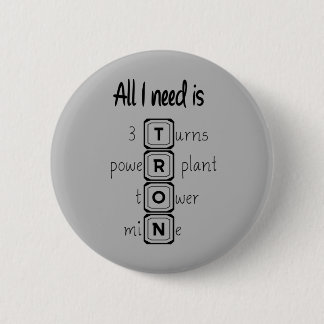 All I need is TRON 6 Cm Round Badge