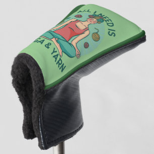 All I need is Yoga and Yarne Phrase Golf Head Cover