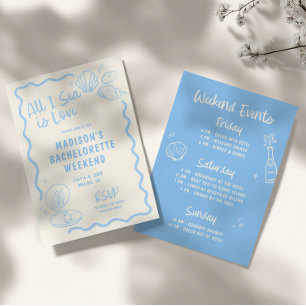 All I Sea is Love Bachelorette Invitation