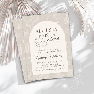 All I Sea Is Love Bridal Shower Invitation