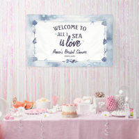  all I Sea Is Love Bridal Shower Watercolor Seashe