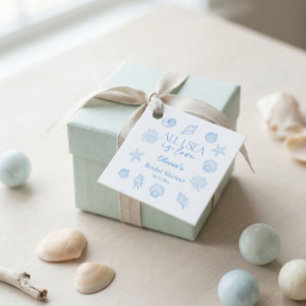 All I Sea Is Love Coastal Bridal Shower Favour Tag