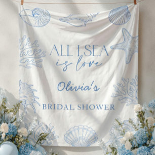 All I Sea Is Love Coastal Bridal Shower Tapestry