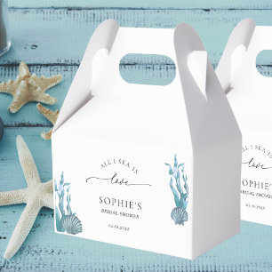 All I Sea Is Love Nautical Coastal Bridal Shower Favour Box