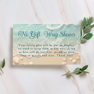 All I Sea Is Love No Wrap Shower Bridal Shower Enclosure Card