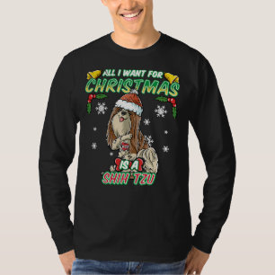 All I Want Christmas Is A Shih Tzu T-Shirt