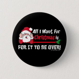 All I want for Christmas 6 Cm Round Badge
