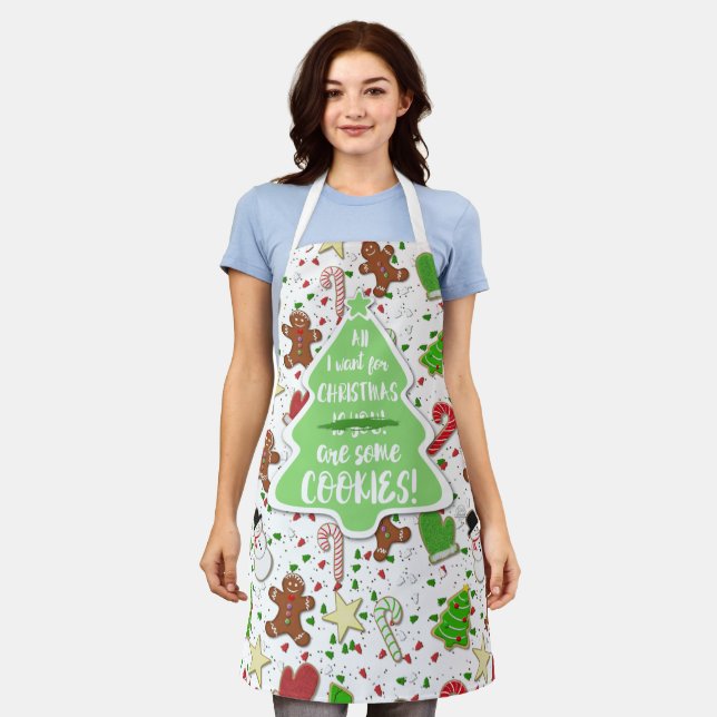 All I want for Christmas are cookies apron (Worn)