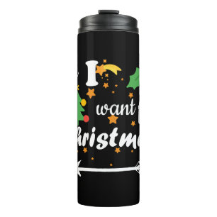 All i want for Christmas  Couple Shirt Thermal Tumbler