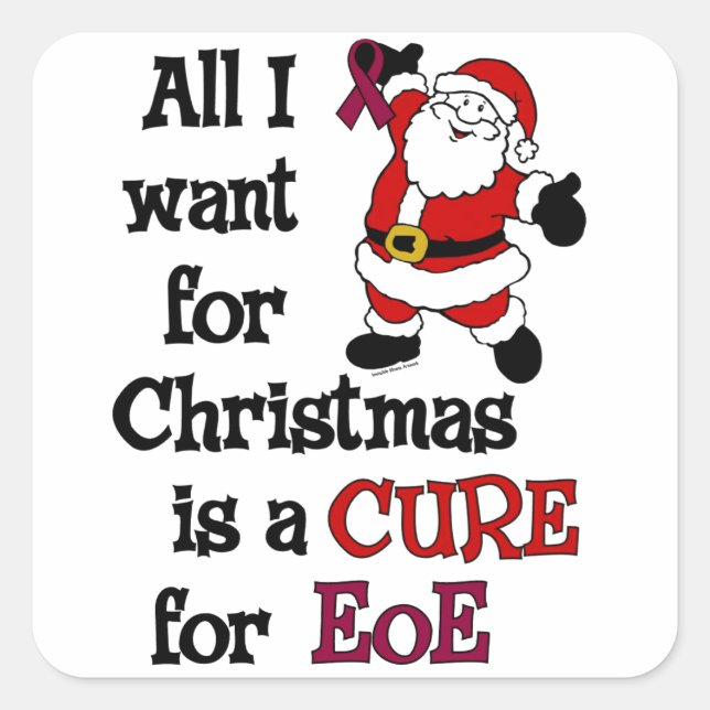 All I Want For Christmas...EoE Square Sticker (Front)