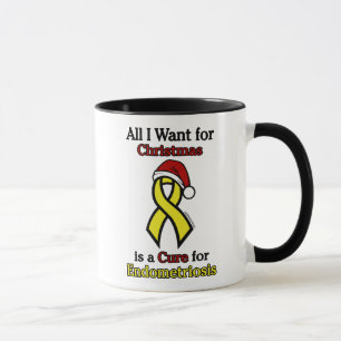 All I Want For Christmas/Hat...Endometriosis Mug