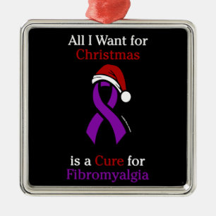 All I Want for Christmas/Hat...Fibro Metal Ornamen Tree Decoration