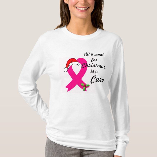 All I want for Christmas is a Cure (fitted) T-Shirt (Front)