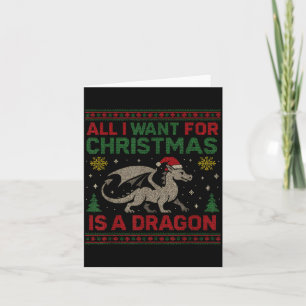 All I Want For Christmas Is A Dragon &amp; Books U Card