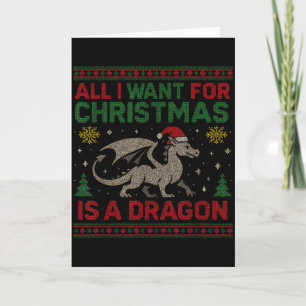 All I Want For Christmas Is A Dragon & Books U Card