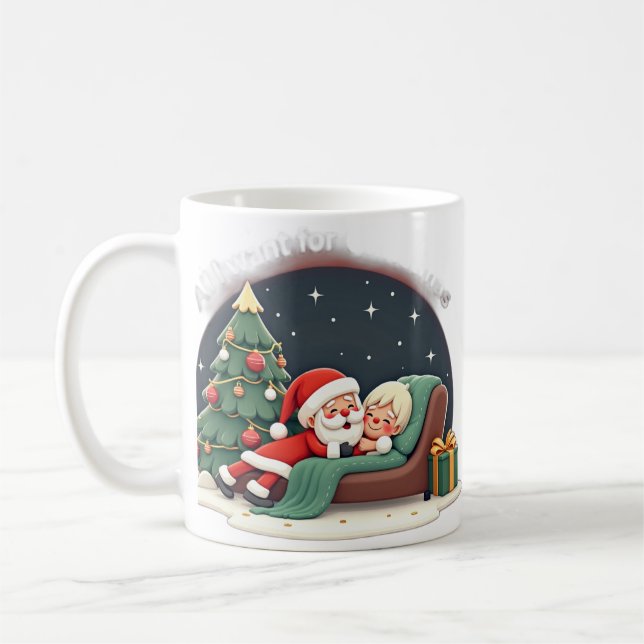 All I want for Christmas is a long nap Coffee Mug (Left)