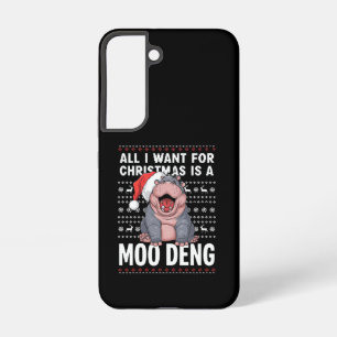 All I Want for Christmas is a Moo Deng Samsung Galaxy Case