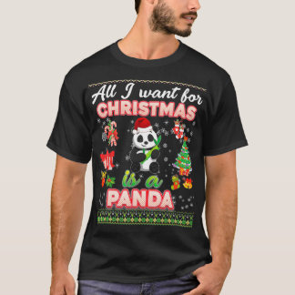 All I Want For Christmas Is A Panda Ugly Sweater F