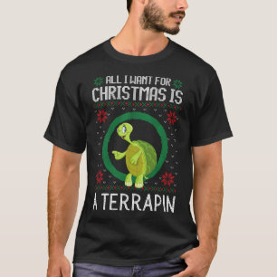All I want for Christmas is a tortoise turtle. T-Shirt