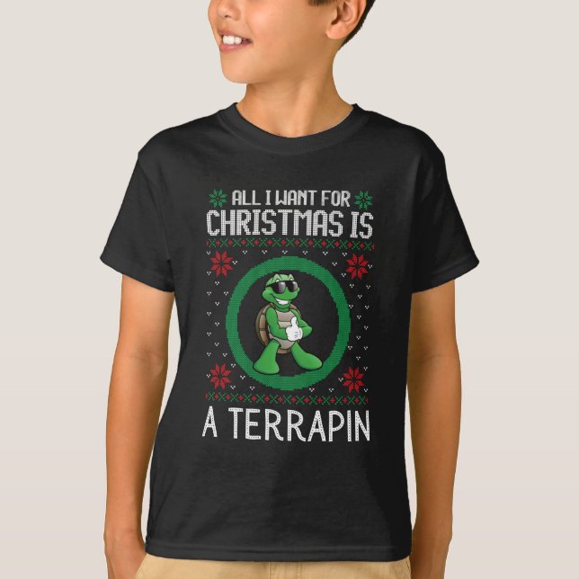 All I want for Christmas is a turtle ugly xmas swe T-Shirt (Front)