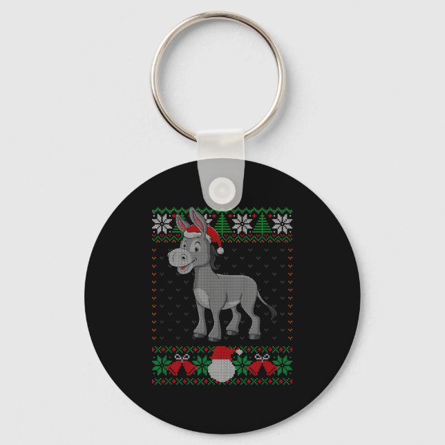 All I Want For Christmas Is A Ugly Christmas Sweat Key Ring (Front)