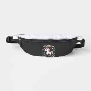 All I Want For Christmas Is A Unicorn Ugly Sweater Bum Bags