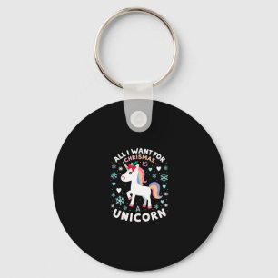 All I Want For Christmas Is A Unicorn Ugly Sweater Key Ring