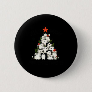All I Want For Christmas Is Cats Xmas Tree  6 Cm Round Badge