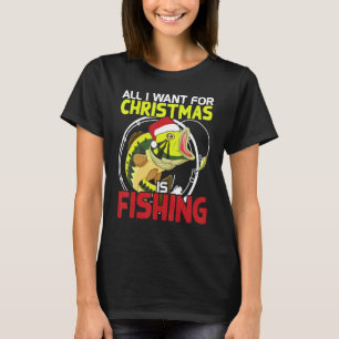 All I Want For Christmas Is Fishing In July Gra T-Shirt