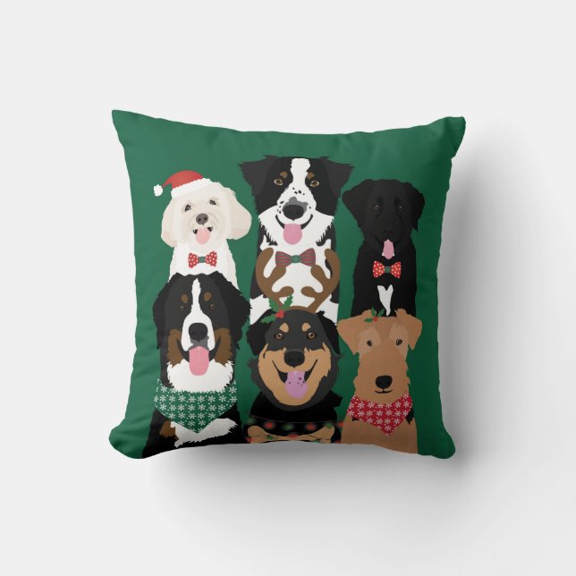 All I Want For Christmas Is More Dogs Cushion (Front)