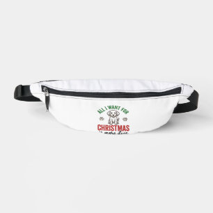 All I Want for Christmas Is More Dogs Vintage Desi Bum Bags