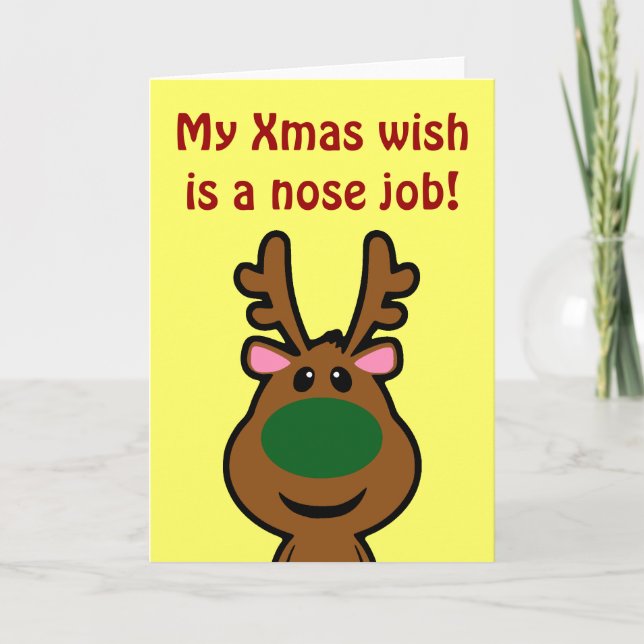 All I Want for Christmas is Plastic Surgery Holiday Card (Front)
